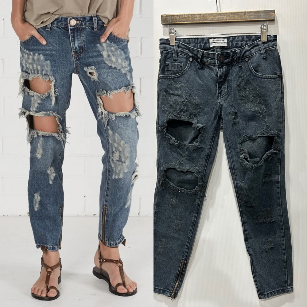 24 ONE TEASPOON Trashed Freebird Jeans